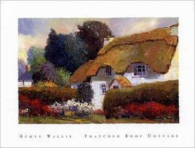 Thatched Roof Cottage by Scott Wallis Pricing Limited Edition Print image
