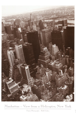 Manhattan View From A Helicopter by Ralph Uicker Pricing Limited Edition Print image