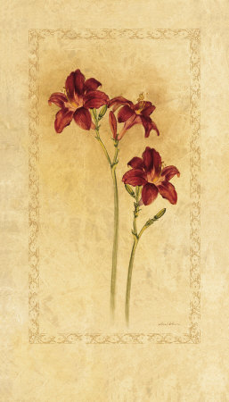 Red Day Lilies by Cheri Blum Pricing Limited Edition Print image