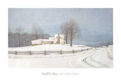 Snow On The Mountain by David Doss Pricing Limited Edition Print image