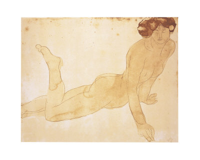 Femme Nue Allongee Sur Le Ventre by Auguste Rodin Pricing Limited Edition Print image