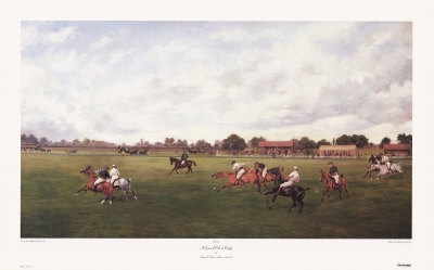 Game Of Polo At Rugby by Lucas Pricing Limited Edition Print image