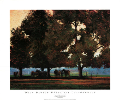 Under The Cottonwoods by Doug Dawson Pricing Limited Edition Print image