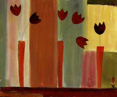 Tulips In Orange by Sangita Pricing Limited Edition Print image