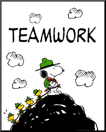 Peanuts: Teamwork by Charles Schulz Pricing Limited Edition Print image