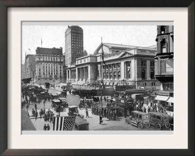 Fifth Avenue And The New York Public Library, 1911 by Moses King Pricing Limited Edition Print image