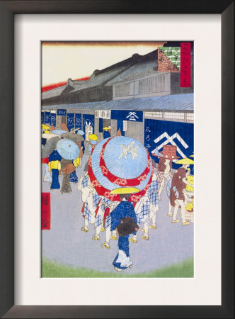 Floating World Showers by Ando Hiroshige Pricing Limited Edition Print image