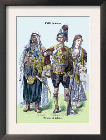 Citizens Of Lebanon, 19Th Century by Richard Brown Pricing Limited Edition Print image