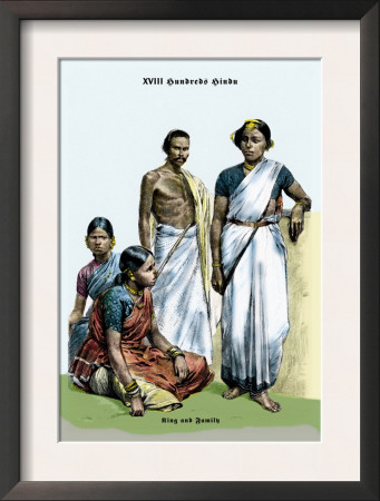 Hindu King And Family, 19Th Century by Richard Brown Pricing Limited Edition Print image