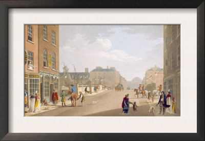 View From Capel-Street, Looking Over Essex-Bridge, Dublin, 1797 by James Malton Pricing Limited Edition Print image