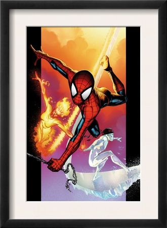 Ultimate Spider-Man #118 Cover: Spider-Man, Iceman And Firestar by Stuart Immonen Pricing Limited Edition Print image