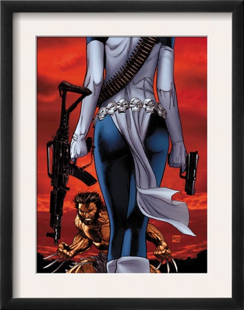 Wolverine #64 Cover: Wolverine And Mystique by Ron Garney Pricing Limited Edition Print image