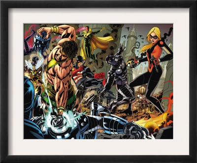 Realm Of Kings Inhumans #2 Group: Wasp, Hercules, U.S. Agent, Vision And Stature by Pablo Raimondi Pricing Limited Edition Print image