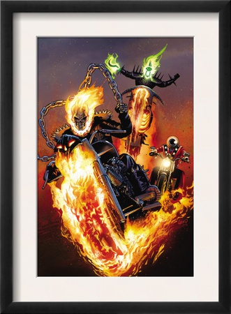 Ghost Riders: Heavens On Fire #5 Cover: Ghost Rider by Greg Land Pricing Limited Edition Print image