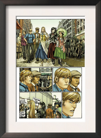 Runaways #27 Group: Mancha, Victor, Stein, Chase, Hayes, Molly, Minoru, Nico, Dean And Karolina by Michael Ryan Pricing Limited Edition Print image