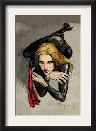 Daredevil #61 Cover: Black Widow by Alex Maleev Pricing Limited Edition Print image