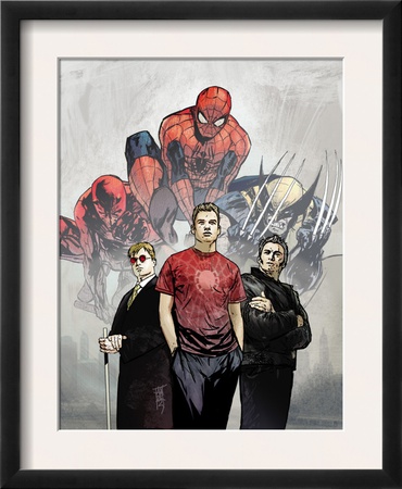 Powerless #1 Cover: Spider-Man, Peter Parker, Wolverine, Daredevil, Matt Murdock And Logan by Michael Gaydos Pricing Limited Edition Print image