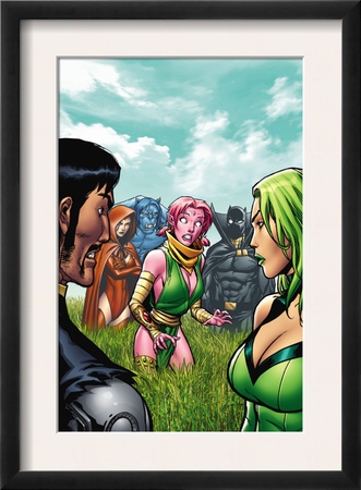 Exiles #6 Cover: Blink, Polaris, Scarlet Witch, Black Panther And Beast by Salvador Espin Pricing Limited Edition Print image