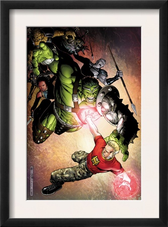 Avengers: The Initiative #4 Cover: Hulk And Hardball by Jim Cheung Pricing Limited Edition Print image