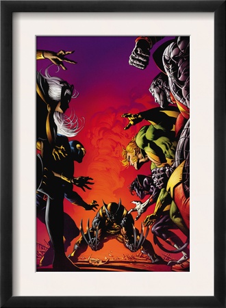 Wolverine: Origins #29 Cover: Wolverine, Storm, Cyclops, Banshee, Colossus And Nightcrawler by Mike Deodato Jr. Pricing Limited Edition Print image