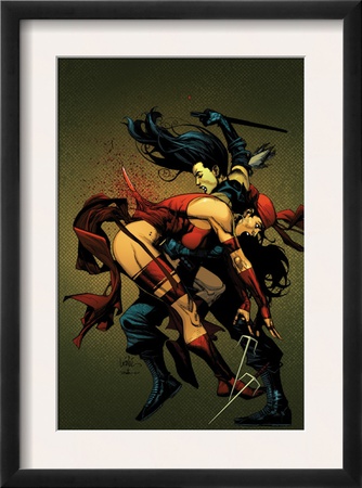 The New Avengers #31 Cover: Elektra, Lopez And Maya by Leinil Francis Yu Pricing Limited Edition Print image