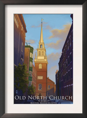 Old North Church - Boston, Massachusetts, C.2008 by Lantern Press Pricing Limited Edition Print image