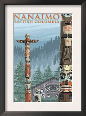 Nanaimo, Bc, Totems, C.2009 by Lantern Press Pricing Limited Edition Print image
