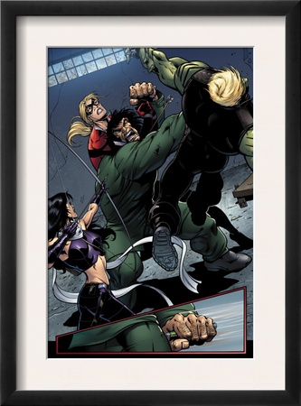 Young Avengers #8 Group: Mr. Hyde, Bishop, Kate, Hulkling And Young Avengers by Andrea Di Vito Pricing Limited Edition Print image
