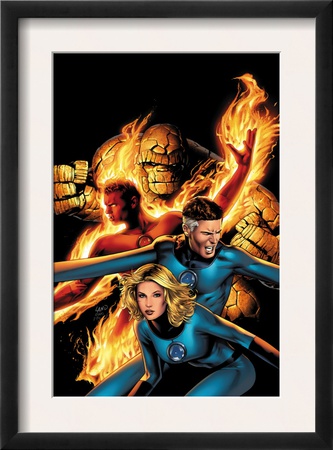 Marvel Knights 4 #14 Cover: Mr. Fantastic, Invisible Woman, Human Torch, Thing And Fantastic Four by Greg Land Pricing Limited Edition Print image