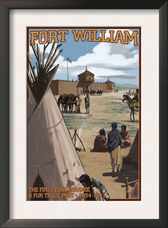 Fort William - The First Fort Laramie (1834-1841), C.2009 by Lantern Press Pricing Limited Edition Print image