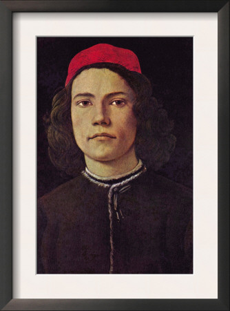 Portrait Of A Young Man With Red Cap by Sandro Botticelli Pricing Limited Edition Print image