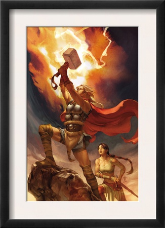 Thor Son Of Asgard #12 Cover: Thor And Sif by Jo Chen Pricing Limited Edition Print image