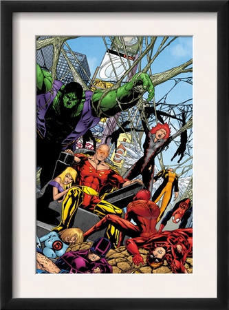 Exiles #43 Group: Hyperion, Hulk And Spider-Man by James Calafiore Pricing Limited Edition Print image