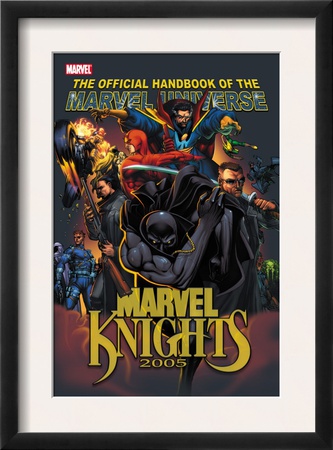 The Official Handbook Of The Marvel Universe: Marvel Knights 2005 Cover: Black Panther by Pat Lee Pricing Limited Edition Print image
