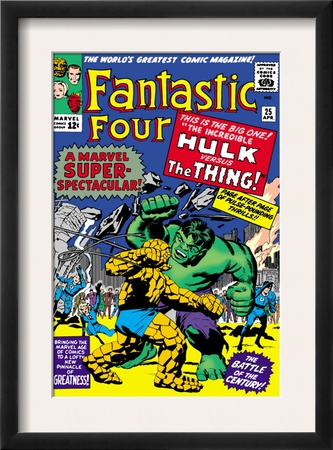 The Fantastic Four #25 Cover: Hulk by Jack Kirby Pricing Limited Edition Print image
