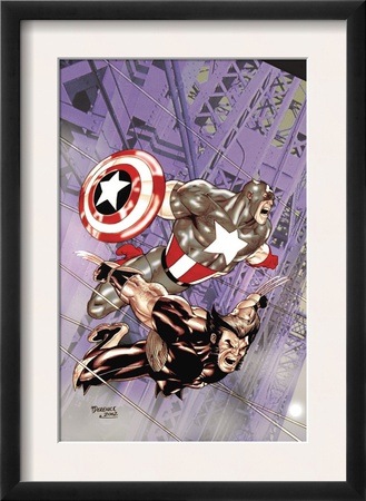 Wolverine Captain America #4 Cover: Wolverine And Captain America by Tom Derenick Pricing Limited Edition Print image