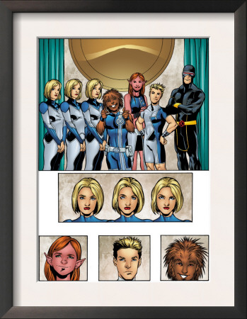 New X-Men: Academy X Yearbook Group: Stepford Cuckoos by Georges Jeanty Pricing Limited Edition Print image