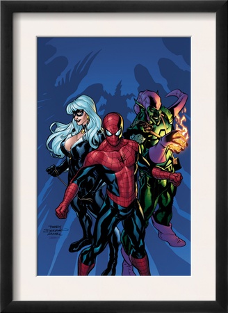 Marvel Knights Spider-Man #11 Cover: Green Goblin, Spider-Man And Black Cat by Terry Dodson Pricing Limited Edition Print image