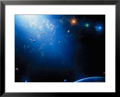 Space Illustration Titled Celestra Ii by Ron Russell Pricing Limited Edition Print image