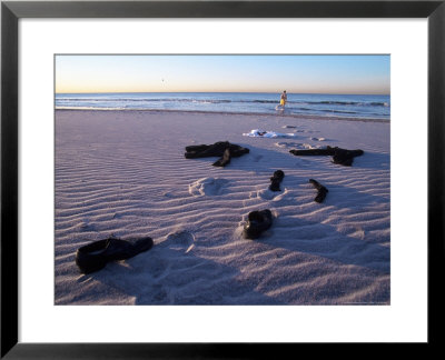 Businessman In The Water With Clothing On The Sand by Henryk T. Kaiser Pricing Limited Edition Print image