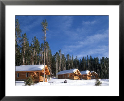 Rainbow Cabins At Yellowstone Club, Montana by Yvette Cardozo Pricing Limited Edition Print image