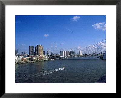 Water Ferry About To Go Under Erasmus Bridge by Barry Winiker Pricing Limited Edition Print image