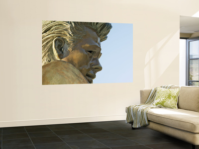 Bust Detail Of James Dean At Griffith Observatory by Eddie Brady Pricing Limited Edition Print image