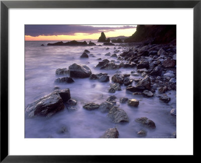 Mediterranean Coastline At Sunset, Spain by Olaf Broders Pricing Limited Edition Print image