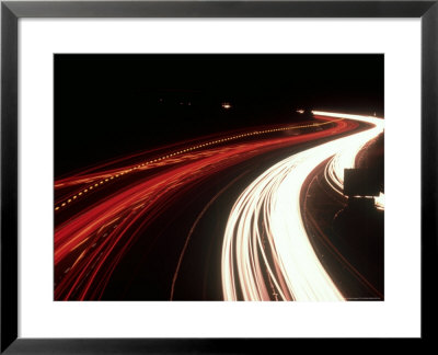 Light Streaks On A38, Uk by Mike England Pricing Limited Edition Print image