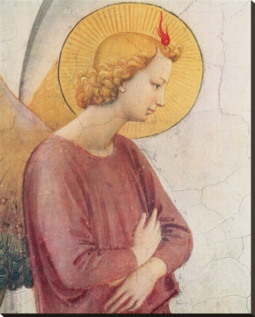 L'angelo Annunziante, C.1387-1455 (Detail) by Fra Angelico Pricing Limited Edition Print image