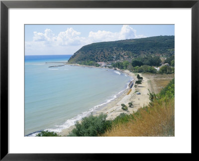 Kefalonia, The Beach And Small Harbour At Katelios by Ian West Pricing Limited Edition Print image