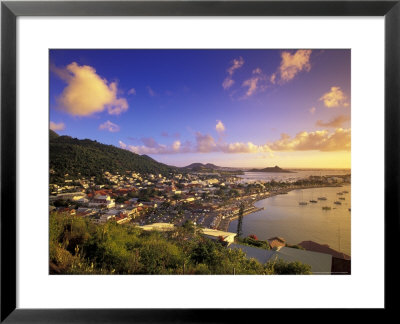 Sunset View Of Marigot From Ft Louis, St. Martin, Caribbean by Walter Bibikow Pricing Limited Edition Print image