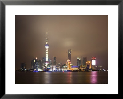 China, Shanghai, Pudong Skyline Across Huangpu River by Gavin Hellier Pricing Limited Edition Print image