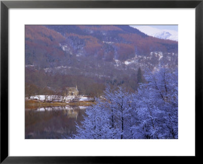 Loch Achray In Winter, The Trossachs, Central Region, Scotland, Uk, Europe by Kathy Collins Pricing Limited Edition Print image